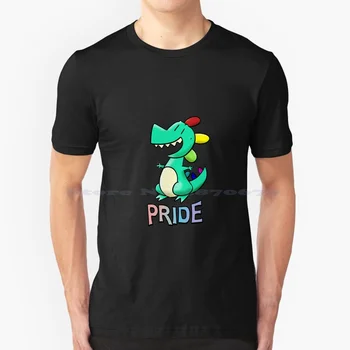 Mag'rurlik / Yoqimli Dinozavr | Lgbtq T Shirt 100% Paxta Tee Pride Gay LGBTQ Lezbiyen Queer Biseksual Kamalak Yoqimli Dinozavrlar